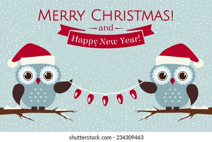 Christmas Owl Vector Images Stock Photos Vectors Shutterstock