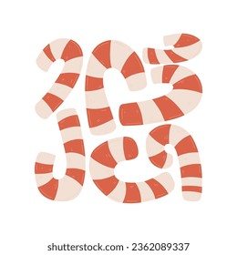 Merry Christmas and Happy New Year illustration. Modern trendy Matisse minimal style. Hand drawn design for wallpaper, wall decor, print, postcard, cover, template, banner.