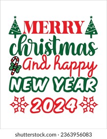 Merry Christmas and Happy new year Design , party, , new years celebration, new year gift, New year crew, Christmas T-Shirt Design,Design Bundle,Typography Design,Cut File