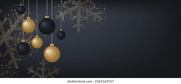 Merry Christmas and Happy New Year web banner illustration of Golden Geometric Christmas Tree Illustration. Modern Luxury Christmas Cards with Happy Holidays, Season's Greetings, Merry Christmas Text.