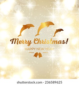 Merry Christmas and Happy New Year Card 