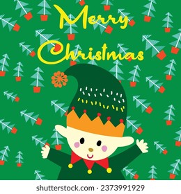 Merry Christmas and Happy New Year! Vector trendy abstract illustrations for holiday graphic design