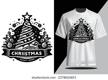 Merry Christmas and Happy New Year! T-shirt Design
