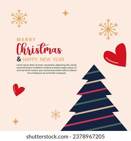 merry christmas and happy new year background