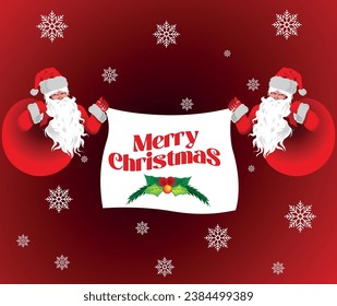 Merry Christmas and Happy New Year Promotion Poster or banner with red gift box,LED String lights and christmas element  Retail,Shopping or Christmas Promotion.