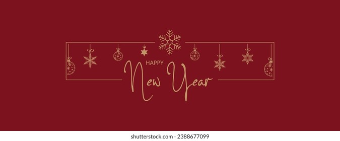 Merry christmas and happy new year card