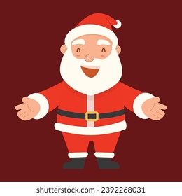 Merry Christmas and Happy New Year with Santa Claus, Santa character 