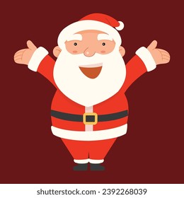 Merry Christmas and Happy New Year with Santa Claus, Santa character 