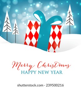 Merry Christmas and Happy New Year Card