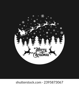 Merry Christmas  Happy New Year t-shirt Promotion Poster or banner with red gift box and LED String lights for Retail, Shopping, or Christmas Promotion in red and black style