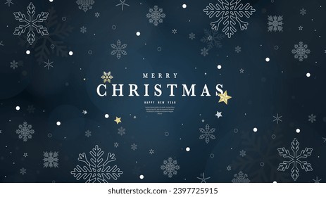 Merry Christmas and Happy New Year  background with leaf pin and element in Christmas holiday , Flat Modern design , illustration Vector EPS 10