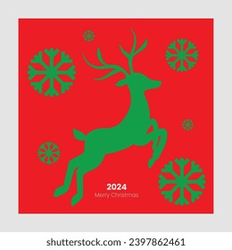 Merry Christmas and Happy New Year. Modern Xmas design, beautiful Christmas tree and, snowflake, candy cane pattern. Minimal art banner, poster, cover templates