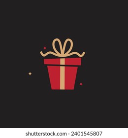 Merry Christmas and Happy New Year Greeting Card christmas tree silhouette with decorations, vector illustration isolated on white background, templat