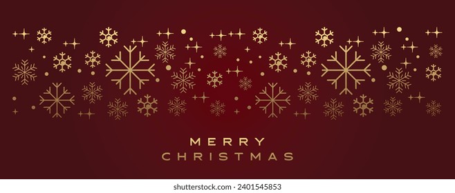 Merry Christmas and Happy New Year Greeting Card christmas tree silhouette with decorations, vector illustration isolated on white background, templat