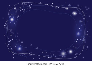 Merry Christmas Happy New Year Birthday Blue radiant background Christmas Glistening Holiday classic design New year mood December Fabulous design Joyful Aurora effect Milky Way Night sky Copy space