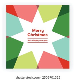 Merry Christmas and Happy New Year Set of posters, greeting cards, holiday covers. Elegant Xmas design in red and green colors with hand drawn christmas gift card. Vector illustrations.