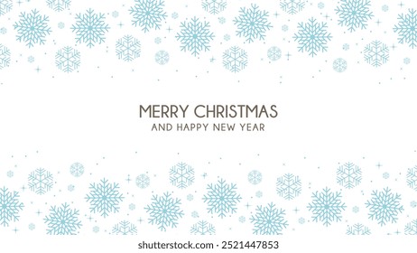 Merry Christmas and happy new year banner background