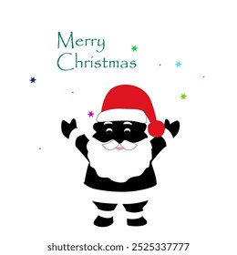 Merry Christmas and happy new year whith santa .