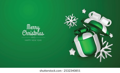 Feliz Navidad y feliz año nuevo de fondo. Árbol de Navidad, cajas de regalo, bolas de Navidad. Elemento de Navidades para Web, Anuncios, tarjeta de felicitación, diseño de Plantilla.