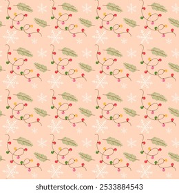 Merry Christmas and Happy New Year background, greeting card, poster, holiday cover.