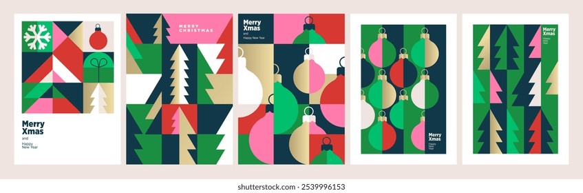 Merry Christmas and Happy New Year. Eye catching design vector illustrations for greeting card, party invitation card, website banner, social media banner, marketing material.