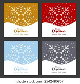 Merry Christmas and Happy New Year. A luxurious background with a festive design. Template for postcards, banners, posters and creative ideas