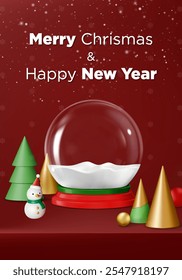 Merry christmas and happy new year Poster