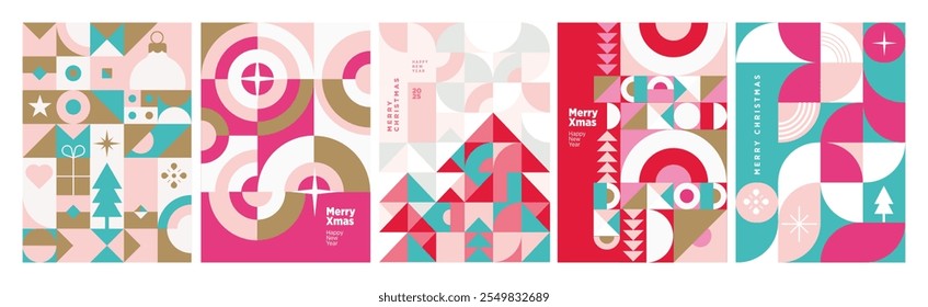 Merry Christmas and Happy New Year. Eye catching design vector illustrations for greeting card, party invitation card, website banner, social media banner, marketing material.