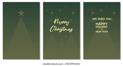 Merry Christmas and Happy New Year. Vector illustrations for greeting card, party invitation card, website banner, social media banner, marketing material