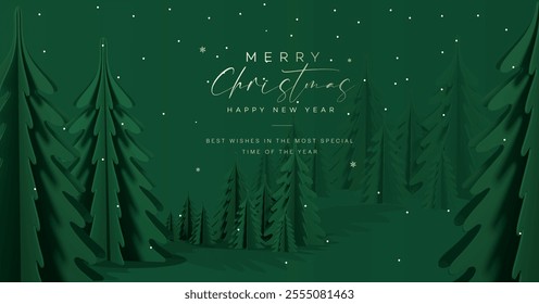 Merry Christmas and Happy New Year, luxury brochure covers, cards, greetings, posters, and holiday vector illustration set. Snowflakes, Christmas tree. 
