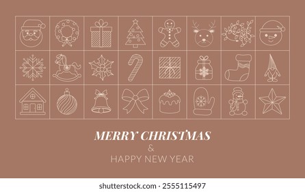 Merry Christmas and happy new year! Mocha Mousse background. We hope you have a wonderful holiday season and a fantastic year ahead