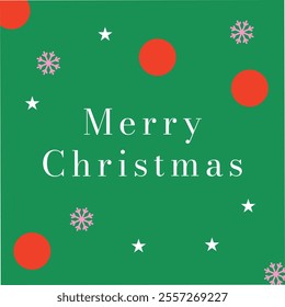 Merry Christmas and Happy New Year greeting card, poster, holiday cover. Modern Xmas design in simple style in green colors for ads, sales, print, season greetings. eps abstract Christmas background.