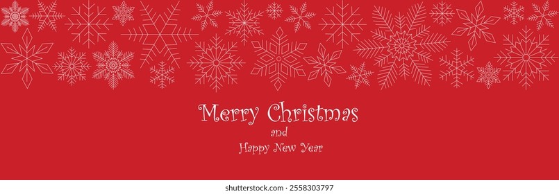 Merry Christmas and Happy New Year. vector graphics, background for decoration of highlights and snowflakes. winter holidays. a nice design of linear drawings.