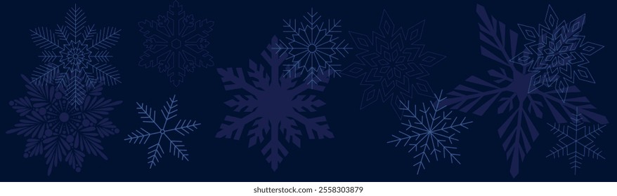 Merry Christmas and Happy New Year. vector graphics, background for decoration of highlights and snowflakes. winter holidays. a nice design of linear drawings.