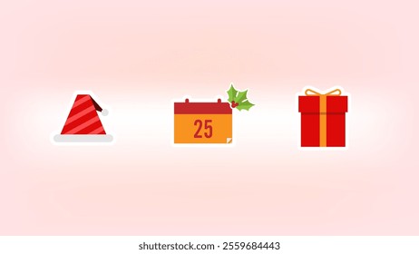 Merry Christmas and Happy New Year. Holiday banner, web poster, flyer, stylish brochure, greeting card, cover. Xmas background. winter Christmas red background. 3D vector. gifts boxes. Open the gift	