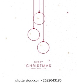 Merry Christmas and Happy New Year. Greeting card or invitation template with golden Christmas tree background. Luxury christmas invitation card art deco design vector.