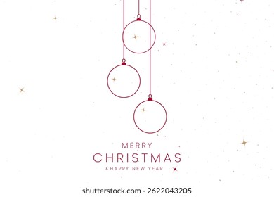 Merry Christmas and Happy New Year. Greeting card or invitation template with golden Christmas tree background. Luxury christmas invitation card art deco design vector.