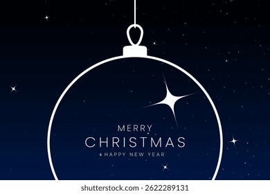 Merry Christmas and Happy New Year. Greeting card or invitation template with golden Christmas tree background. Luxury christmas invitation card art deco design vector.
