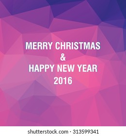 Merry Christmas & Happy New Year 2016, Abstract Background