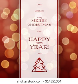 Merry Christmas and Happy New Year background