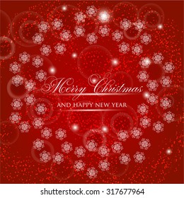 Merry Christmas and Happy New Year Card.
