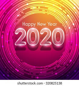 Merry Christmas and Happy New Year 2020.Vector illustration