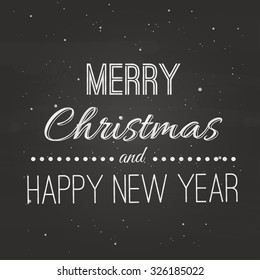 Merry Christmas and Happy New Year vector background