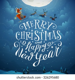 Merry Christmas and Happy New Year card