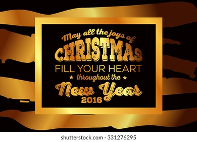 Merry Christmas and Happy New Year Card Xmas Card. Blur Silver Snowflakes. Vector.