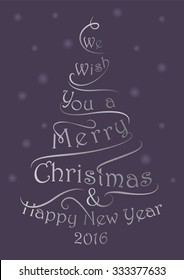 Merry Christmas and Happy New Year design