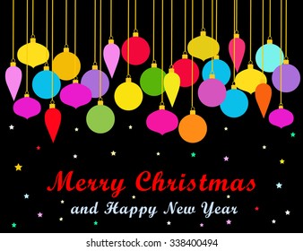 Merry Christmas & Happy New Year - Vector
