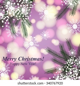 Merry Christmas and Happy New Year Card