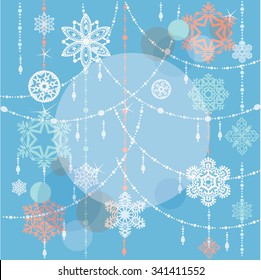 Merry Christmas and Happy New Year background