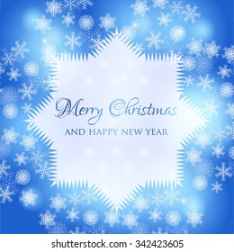 Merry Christmas and Happy New Year Card.